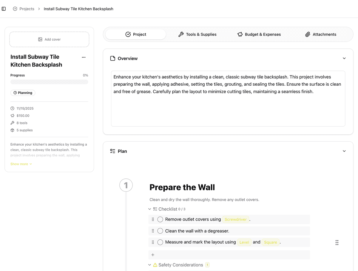Cook your saved recipes